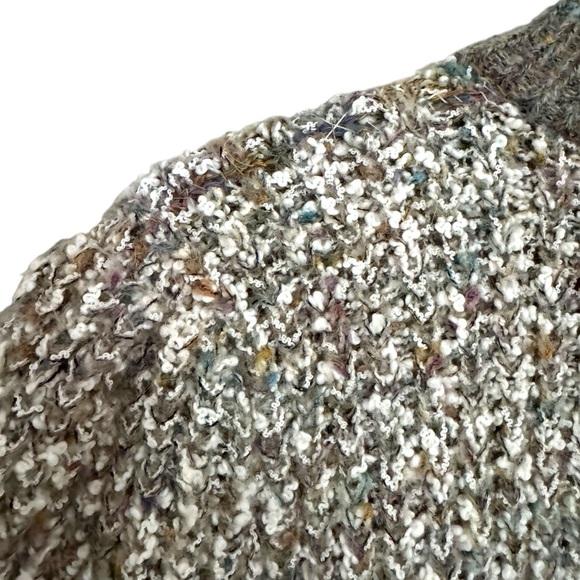 Vintage Le Chois Heavy Thick Knit Longline Cardigan Sweater Size Medium - Picture 9 of 10